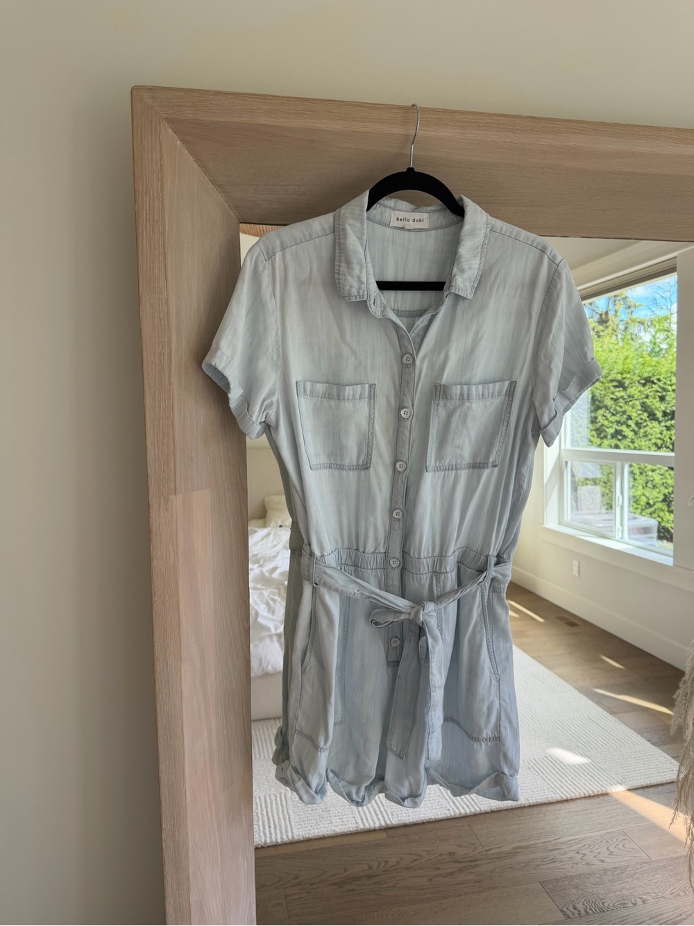 Bella Dahl rolled hem utility romper